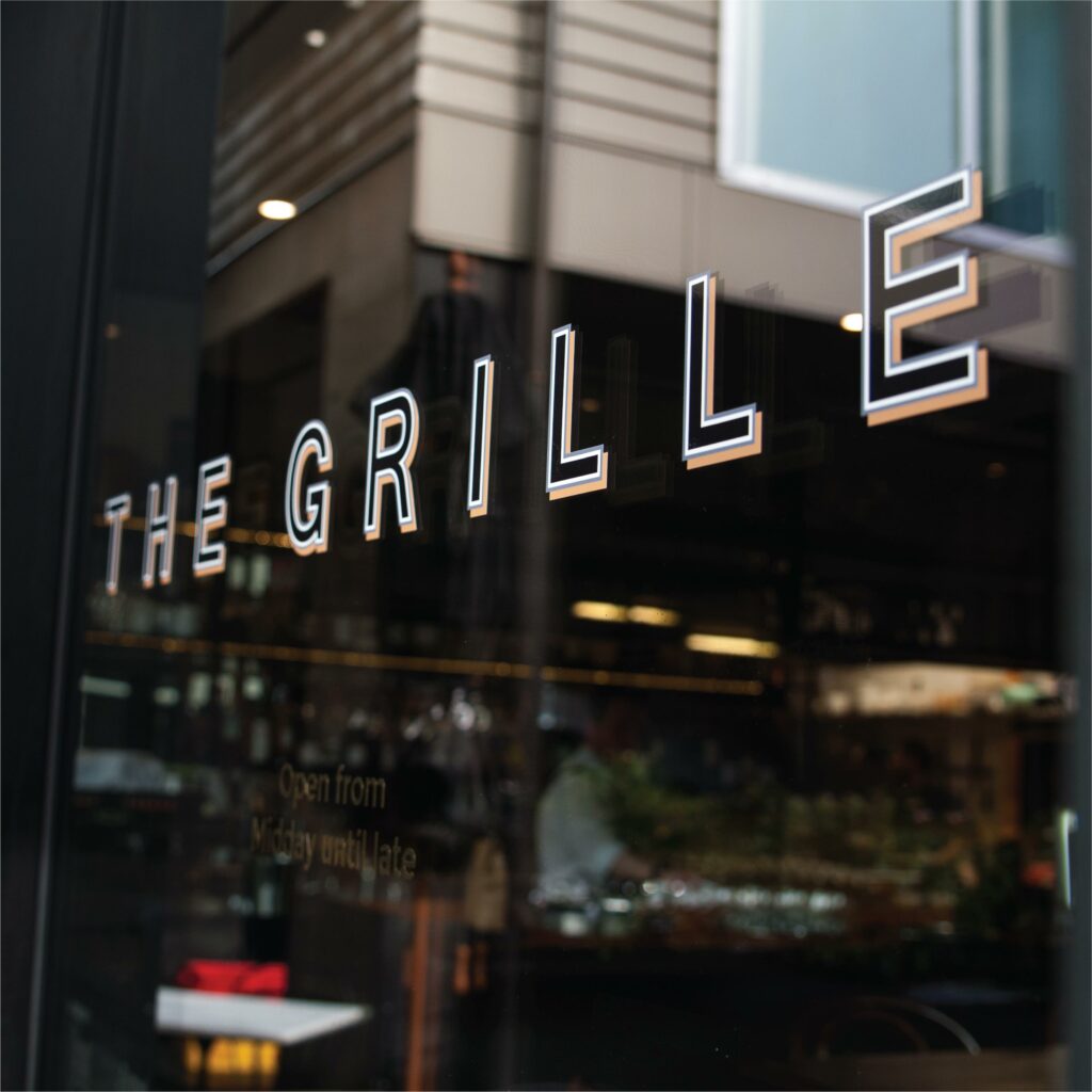 The Grille // Window decals