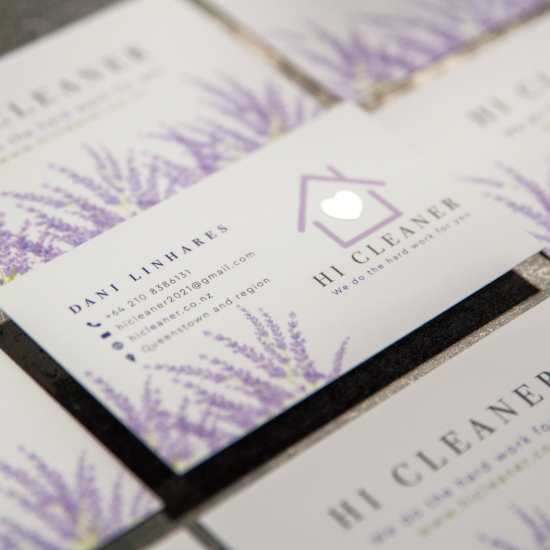 Hi Cleaner // Spot UV Business Cards