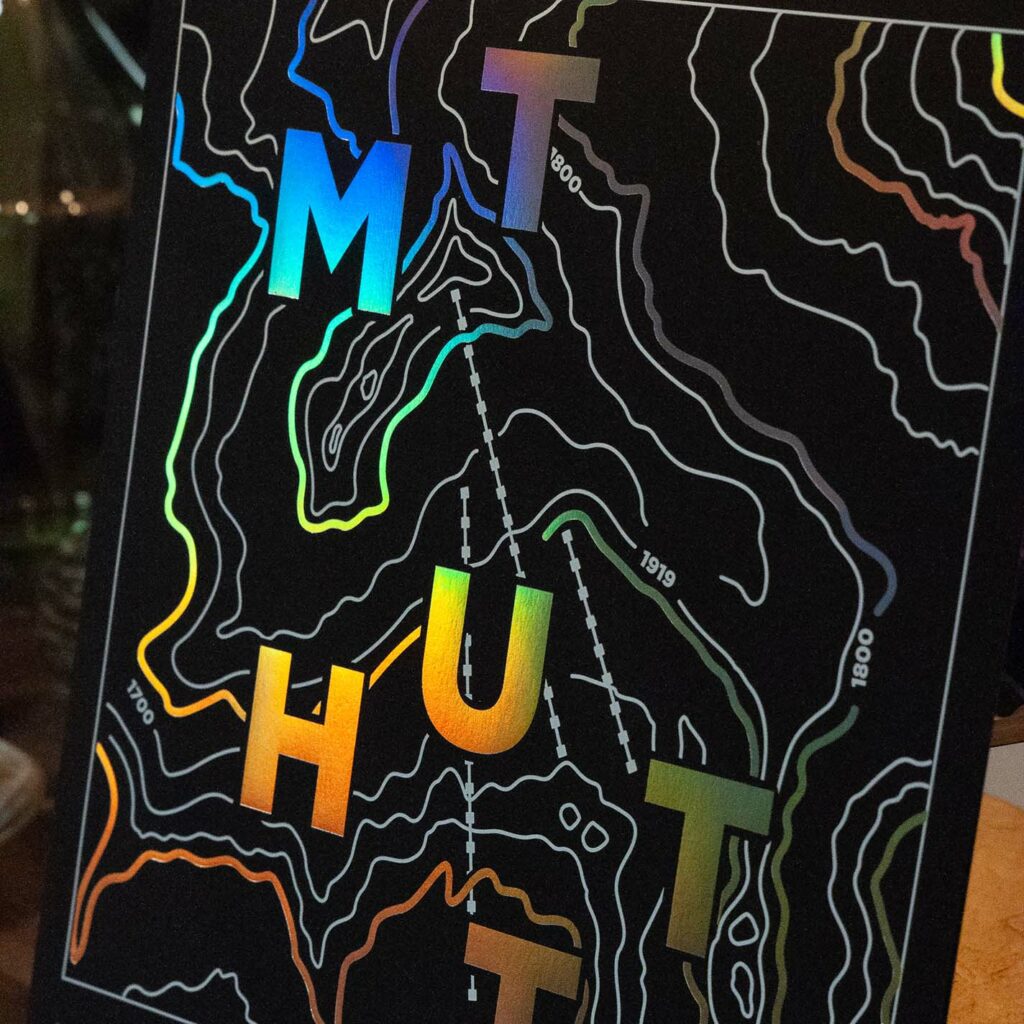 Mount Hutt // Holographic Foil Poster