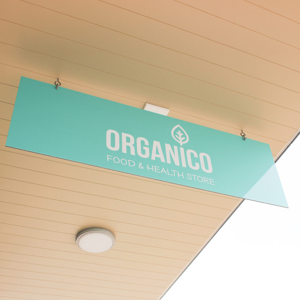 Organico // ACM Hanging sign