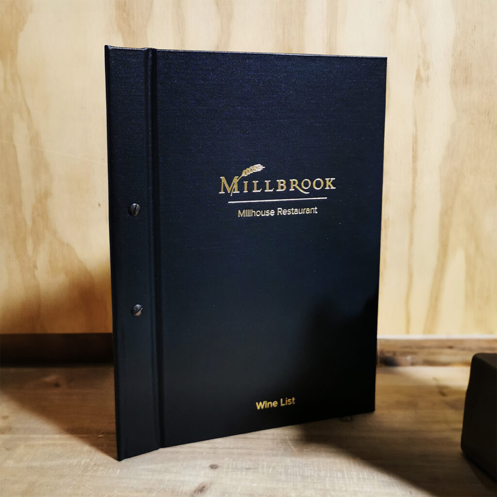 Millbrook // Hardcover menus