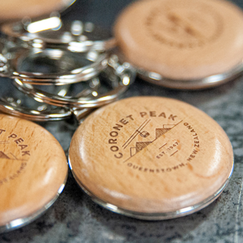 NZ Ski // Engraved Keyrings